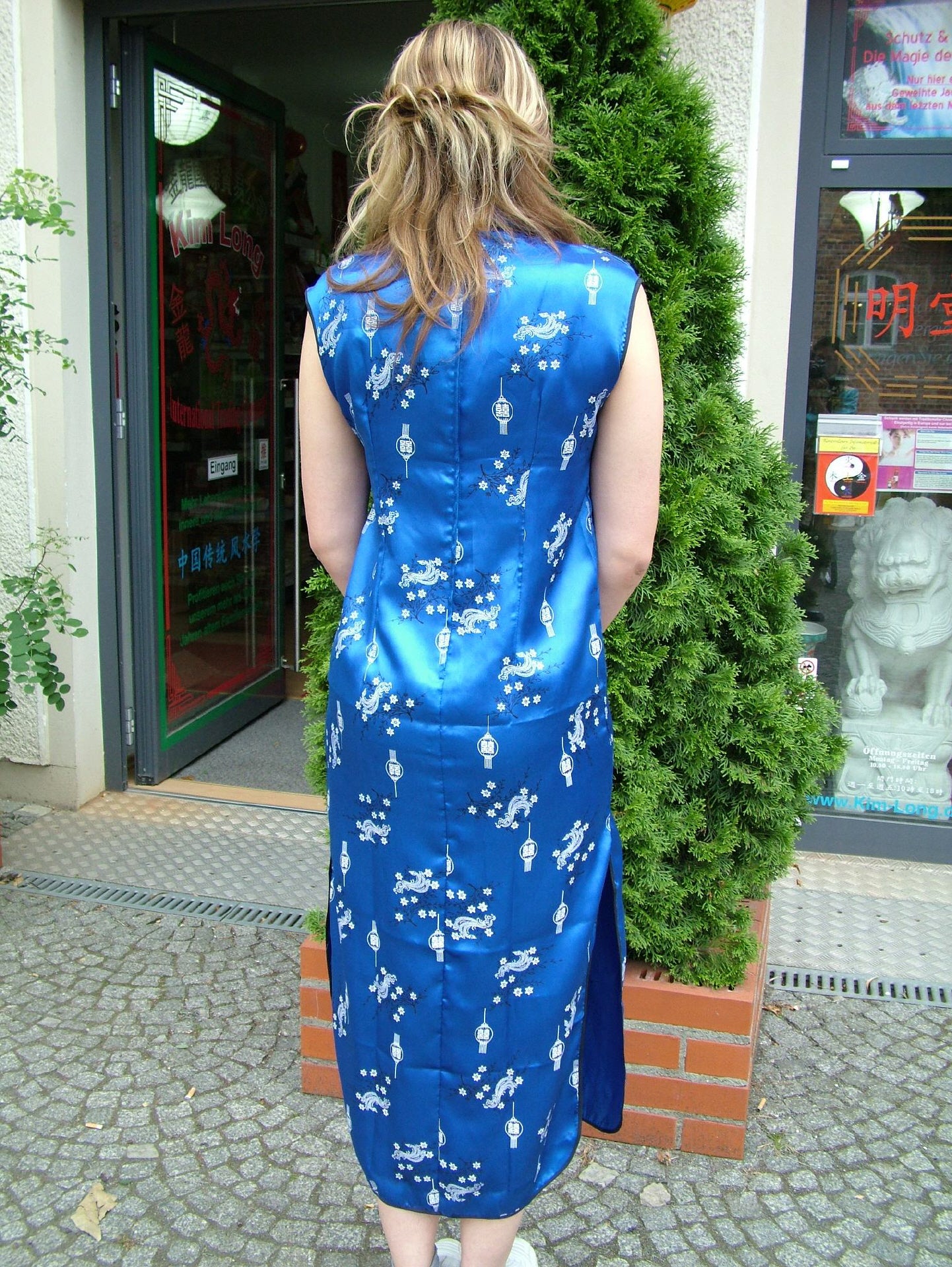 Traditionell chinesisches Kleid - blau