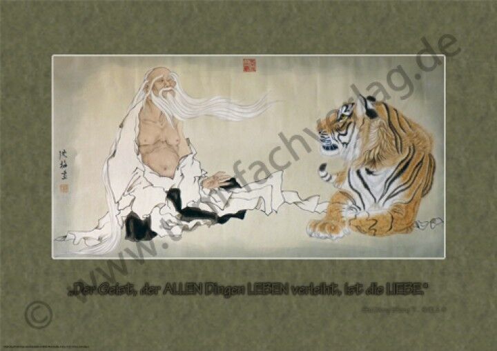 Poster: Der Weise unterrichtet den Tiger