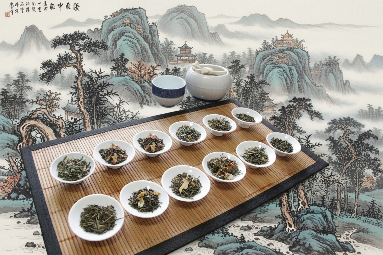 10 Grünteemischungen – Chinesische Landschaft