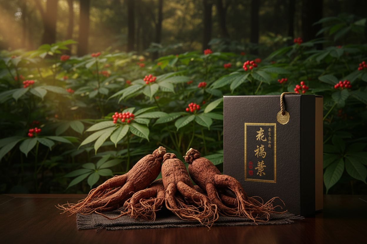 4 Extra-Große Rote Ginseng-Wurzel