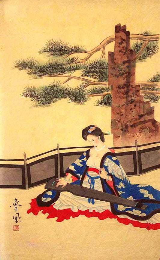 Dame an der Gu Cheng