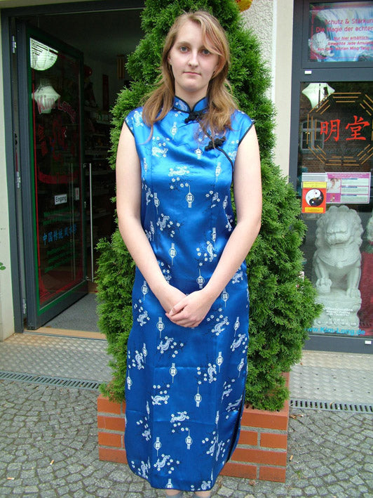 Traditionell chinesisches Kleid - blau