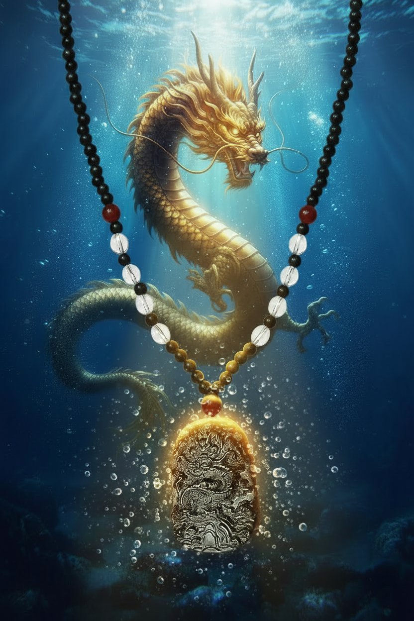 Drachen-Amulett – organische Ränder