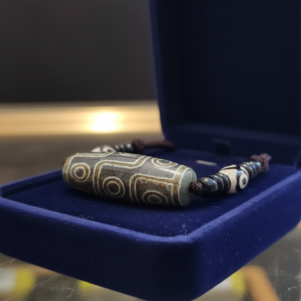 Dzi-Armband in Samtbox