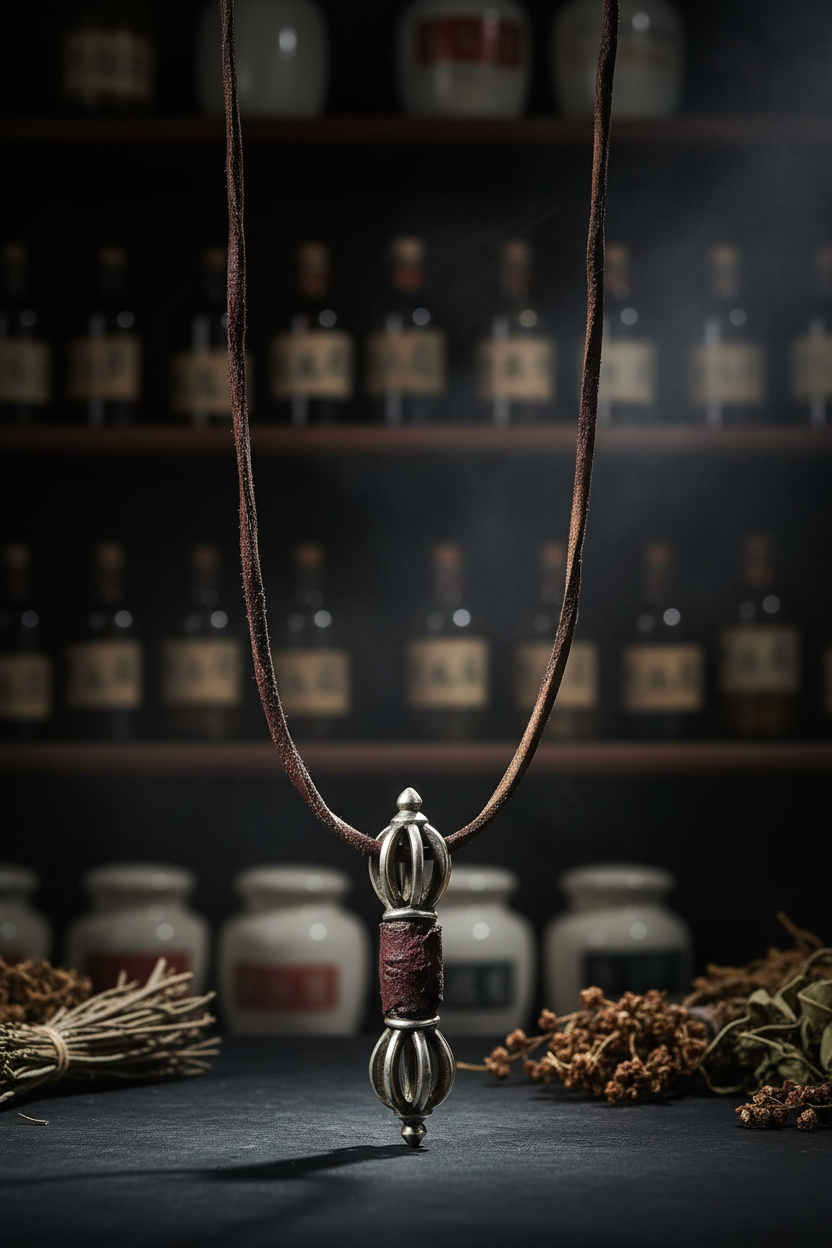 Vajra-Kette mit Lederband – Studioaufnahme